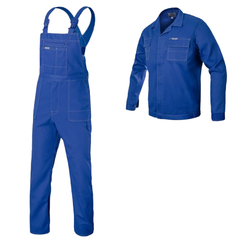 Costum impermeabil, albastru 52/M (jacheta 3/4 + salopeta)