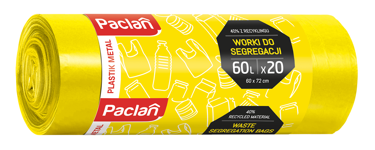 Paclan: FT Saci menaj 60L 20buc galbeni